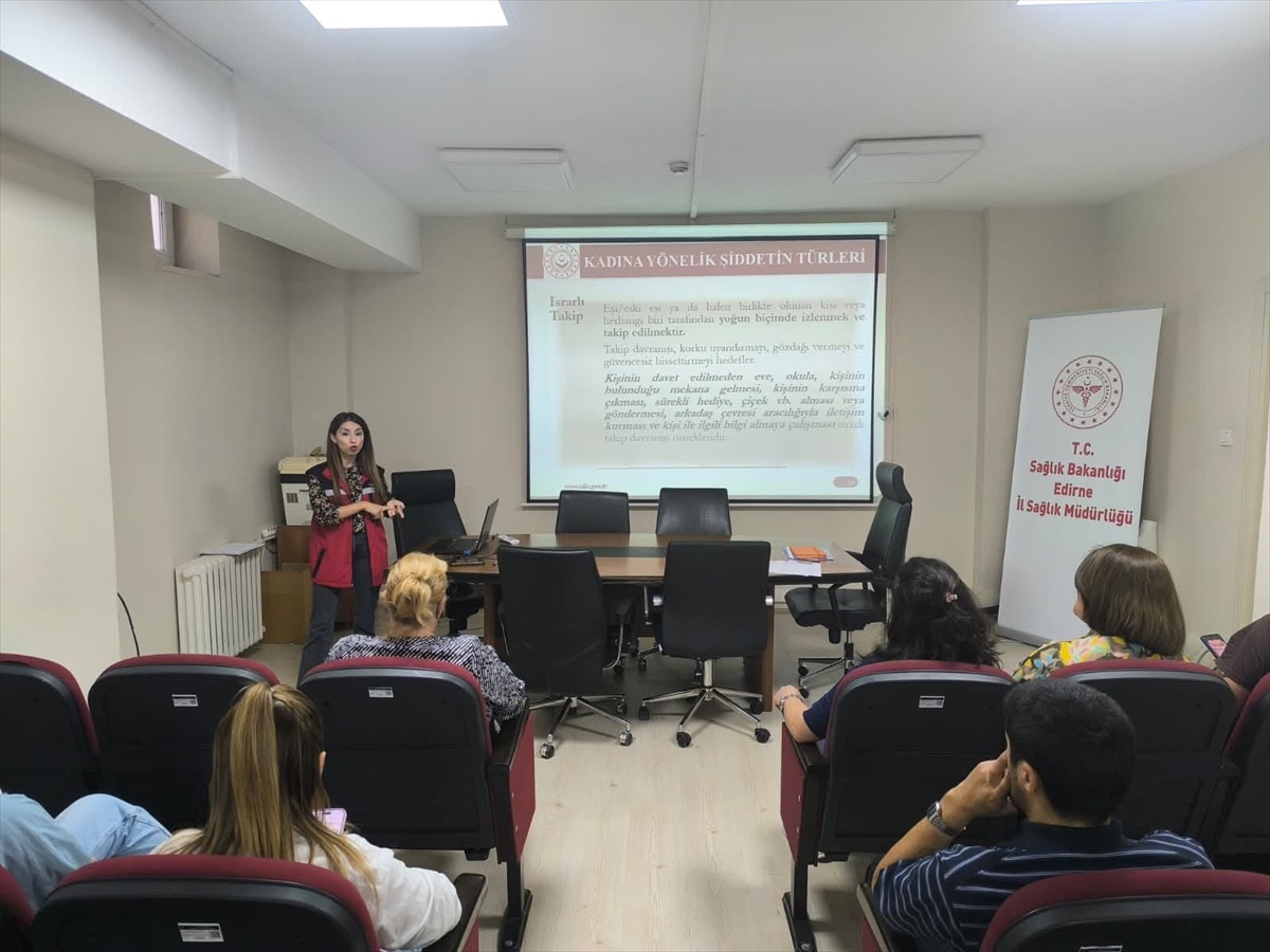 Edirne Uzunköprü’de bakımevi incelendi, sağlık personeline şiddet semineri verildi
