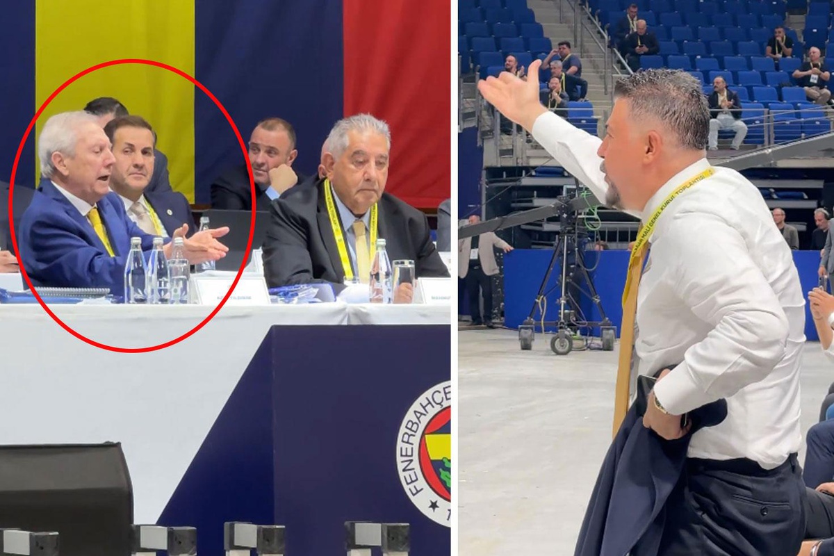 Fenerbahçe olağan genel kurul toplantısında gergin anlar