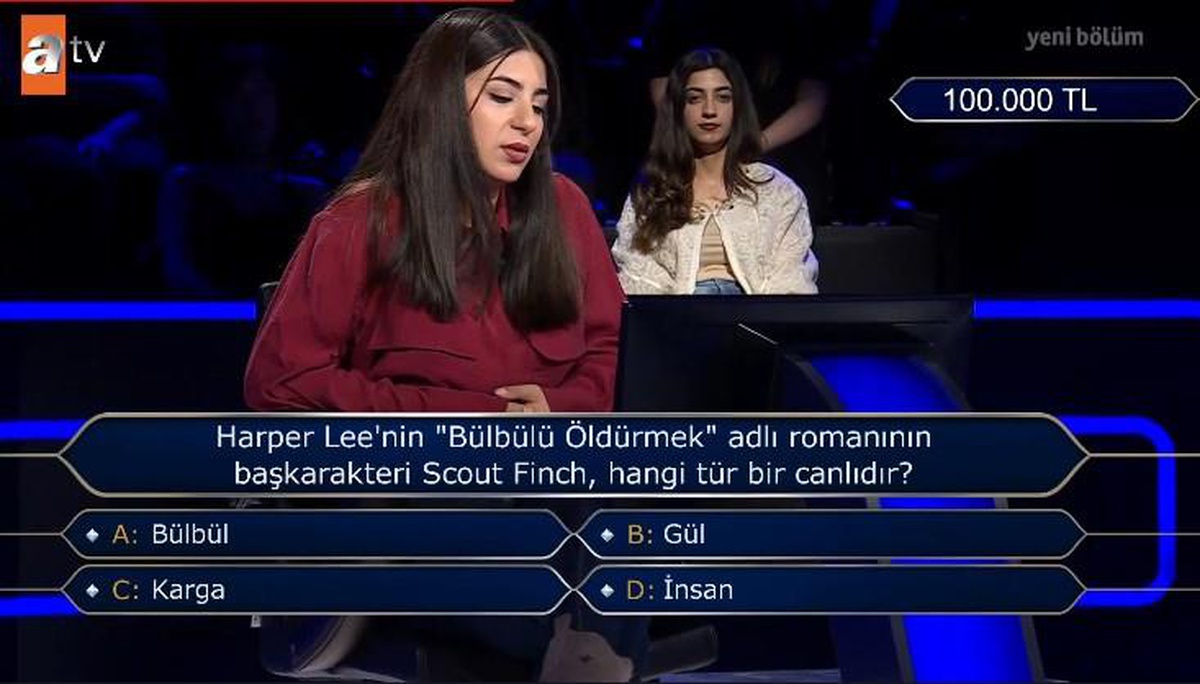 Harper Lee'nin 'Bülbülü Öldürmek' adlı romanının başkarakteri Scout Finch, hangi tür bir canlıdır?