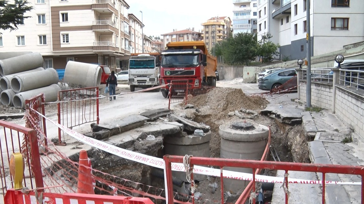 Keçiören Basınevleri’nde 1,5 yıllık altyapı çalışması doğal gazı kesti