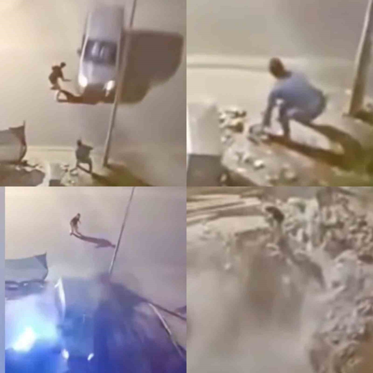 Mersin Anamur'da tartıştığı kişiye araçla çarpan sürücü çukura uçtu, 2 kişi yaralandı