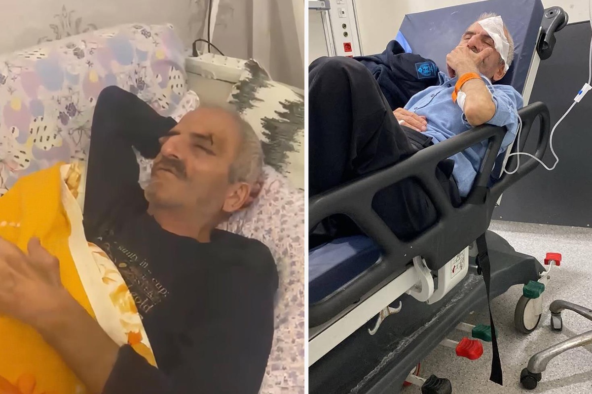 Yaşlı adama sokak ortasında yumruklu saldırı