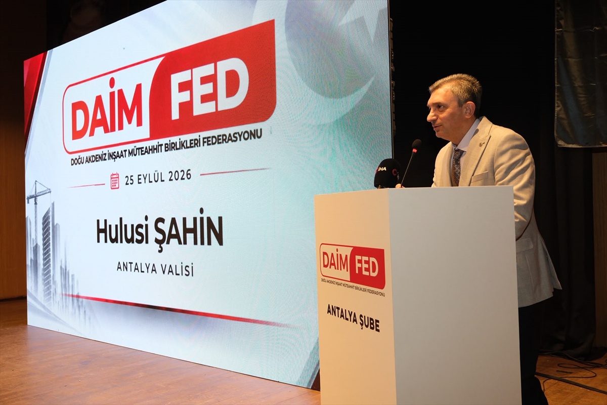Antalya'da DAİMFED şubesi törenle açıldı, Vali Şahin yapı stokuna dikkat çekti