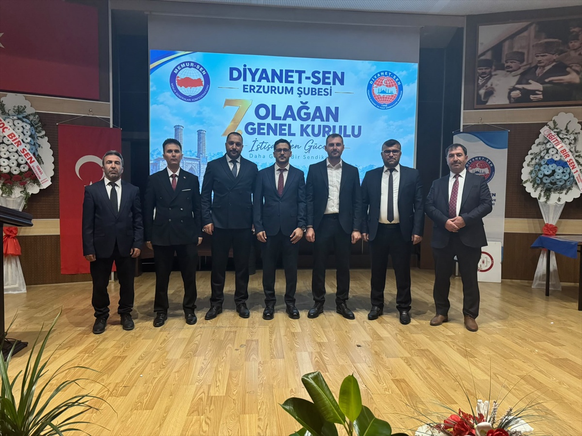 Diyanet-Sen Erzurum 7. Olağan Genel Kurulu'nda Başkan Ardahanlı yeniden seçildi
