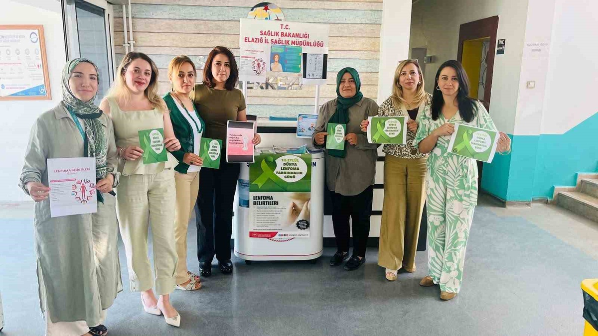 Elazığ İl Sağlık Müdürlüğü lenfoma için erken tanıya dikkat çeken stantlar kurdu