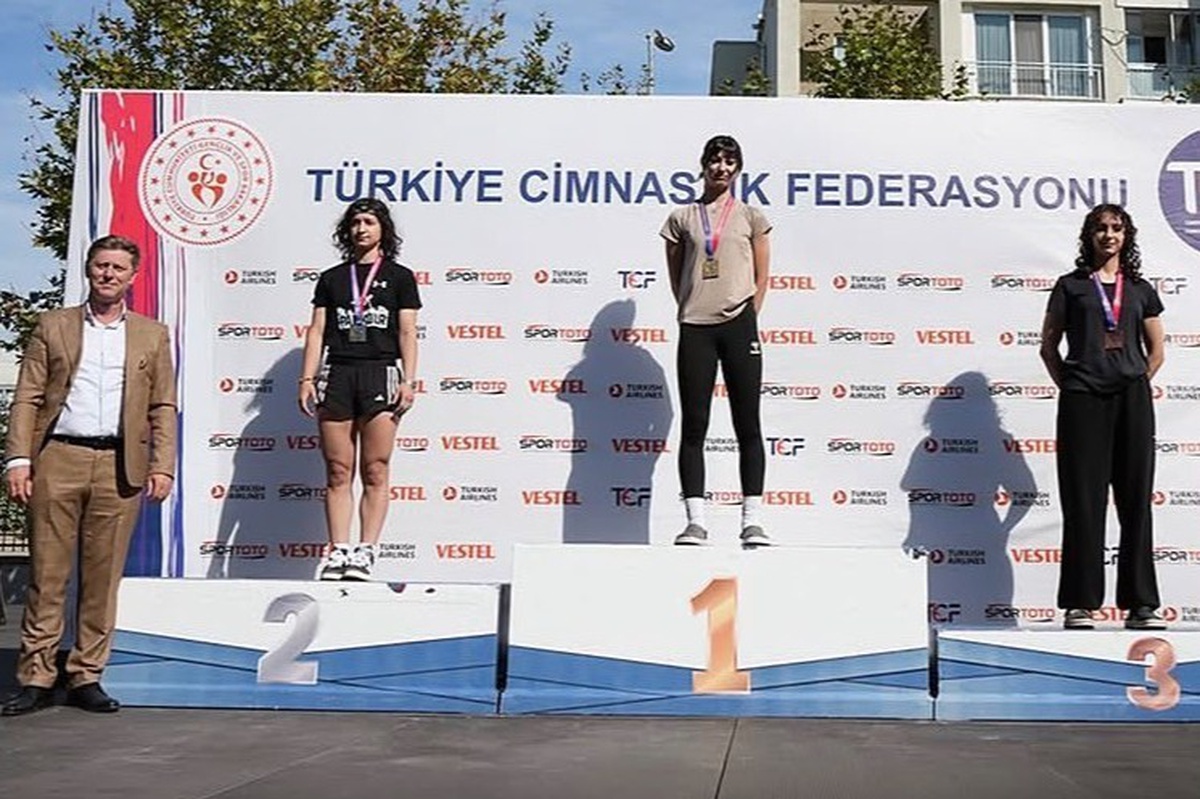 Parkur cimnastikte Mersinli Esilay Odabaşı altın ve bronz madalya kazandı