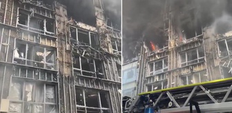 Rusya insanlarla dolu iş merkezini küle çevirdi! Görüntüler korkunç