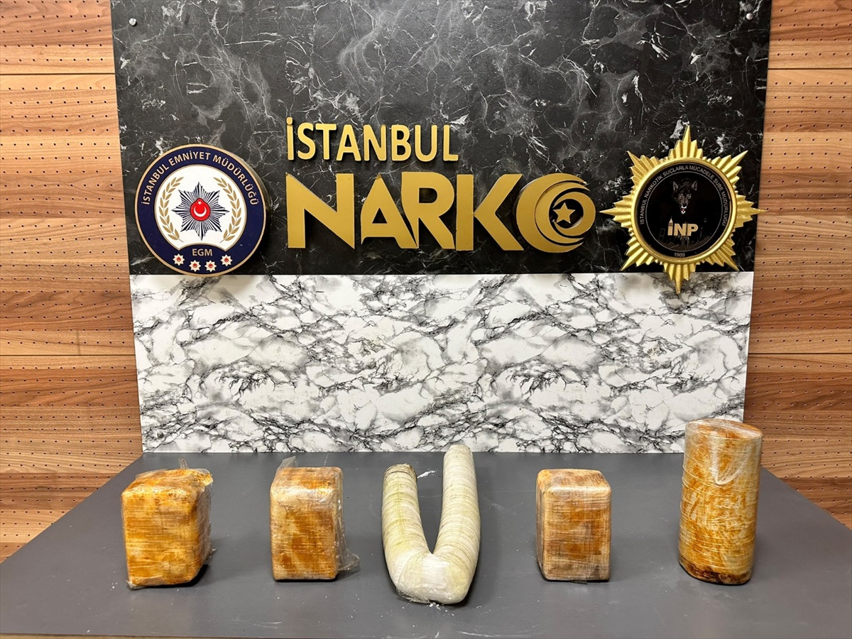 Sarıyer'de 8 kilo 850 gram uyuşturucu ele geçirildi, 1 şüpheli gözaltına alındı