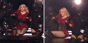 VMAs’ta Madonna şoku! 68 yaşındaki şarkıcı sahnede platforma fırlatıldı