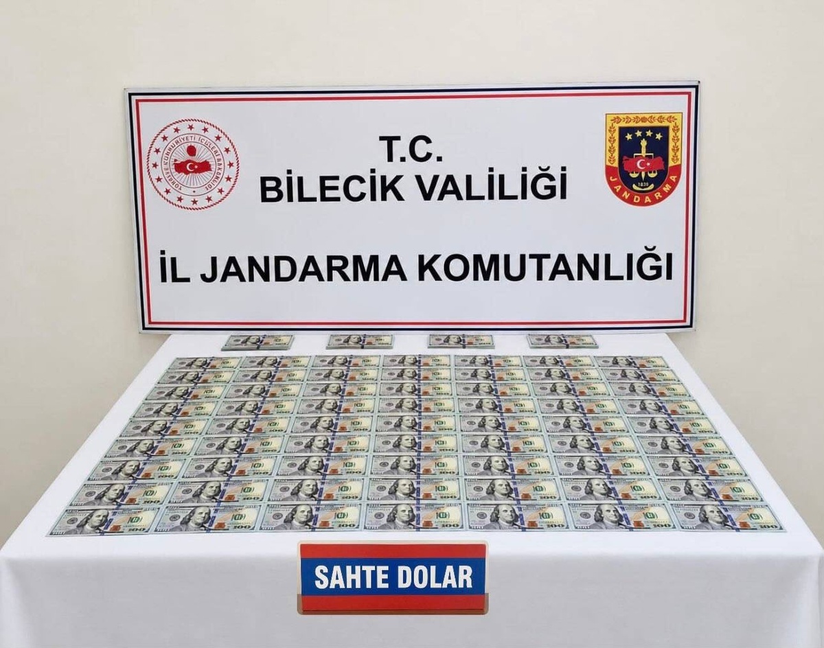 Bilecik'te jandarmanın durdurduğu araçta 202 sahte Amerikan doları bulundu