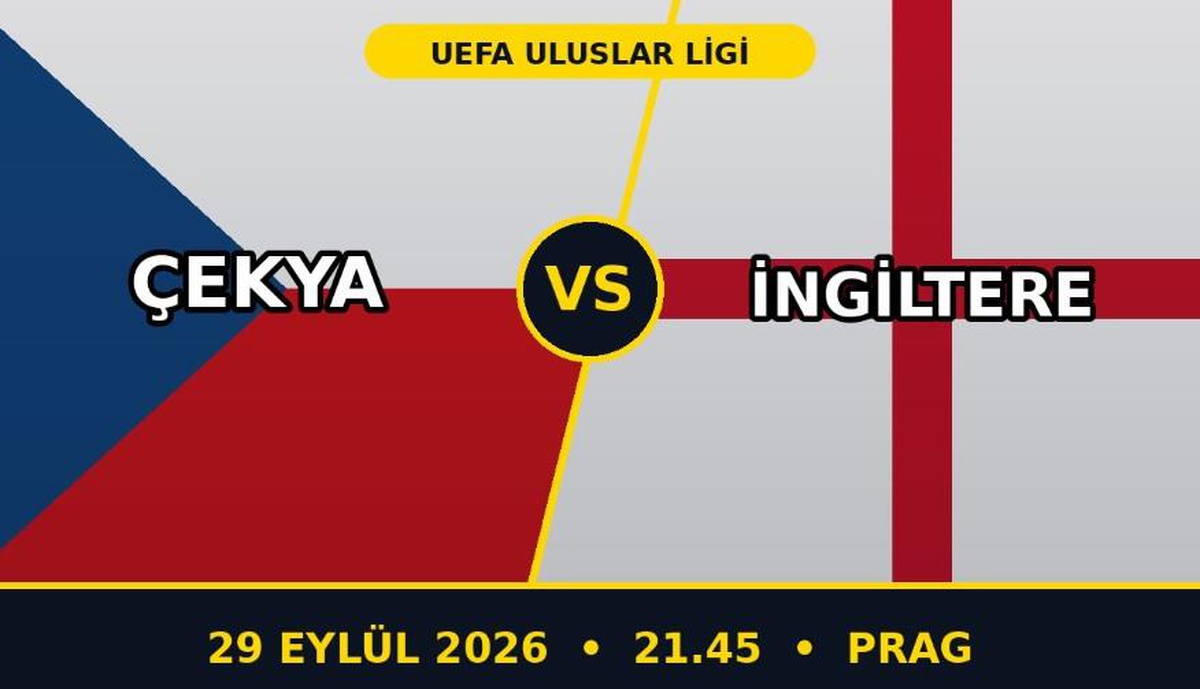 Çekya İngiltere maçı hangi kanalda, Çekya İngiltere maçı nereden CANLI izlenir?