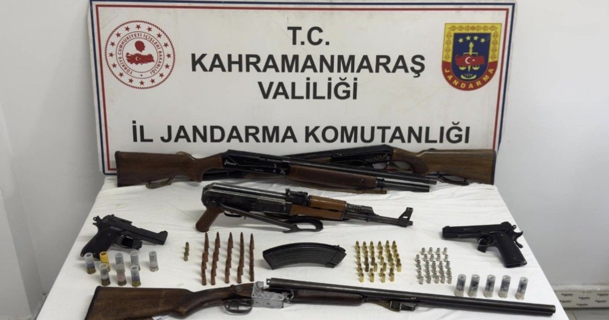 Kahramanmaraş ve Şanlıurfa Birecik'te silah operasyonunda 7 şüpheli gözaltına alındı