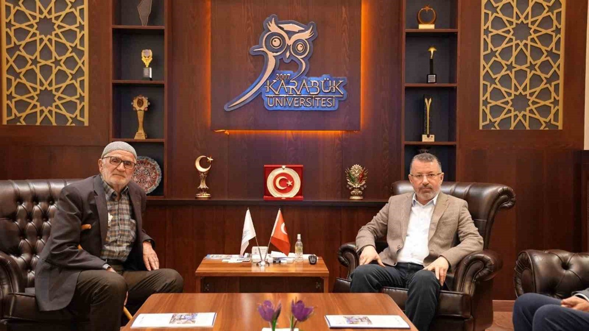 Şehit Nuri Özcan’ın babası Mehmet Özcan’dan Rektör Kırışık’a ziyaret