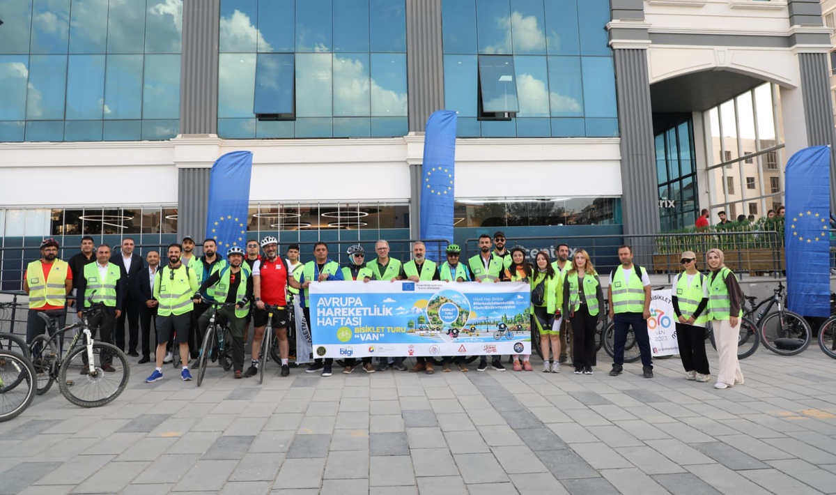 Van'da AB Bilgi Merkezi bisiklet turu düzenledi, 2026 teması Herkes İçin Hareketlilik