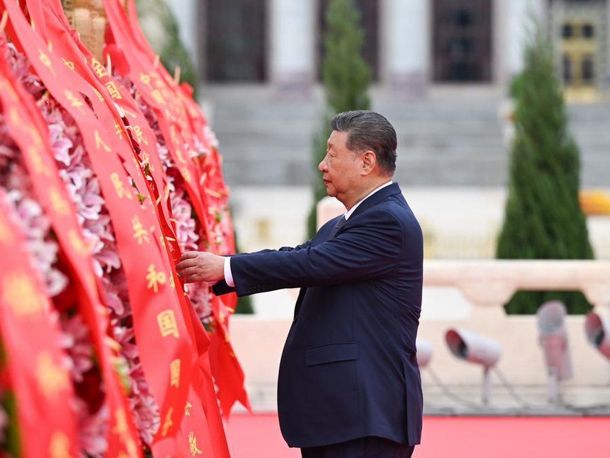Albüm: Çin Cumhurbaşkanı Xi, Beijing'de düzenlenen Şehitleri Anma Günü törenine katıldı