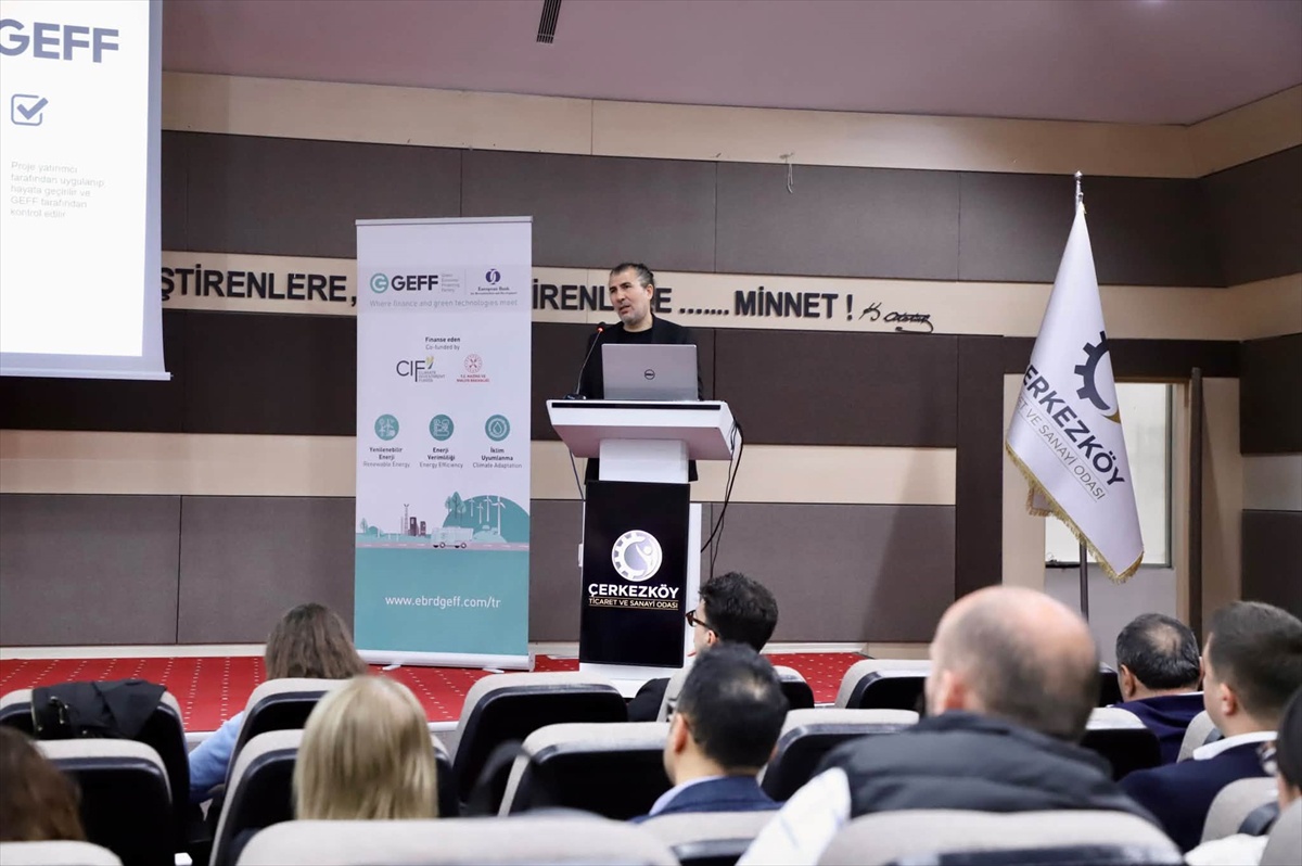 Çerkezköy'de işletmelere GEFF Türkiye yeşil finansman semineri düzenlendi