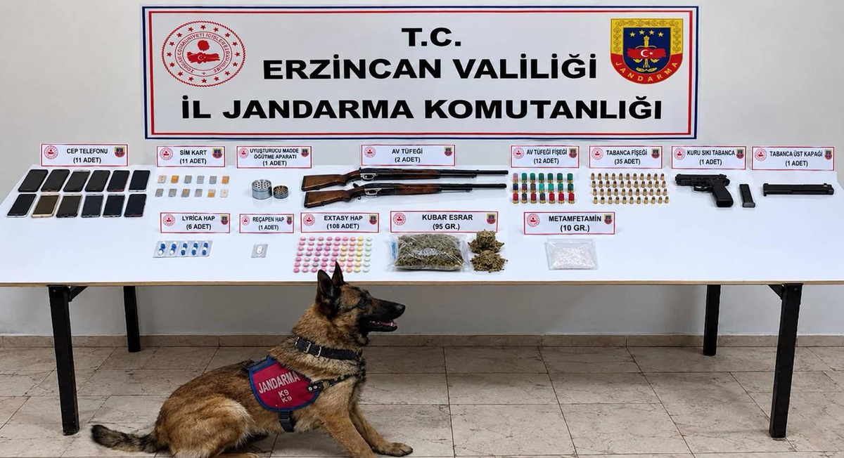 Erzincan Refahiye'de uyuşturucu operasyonunda 10 şüpheli gözaltına alındı