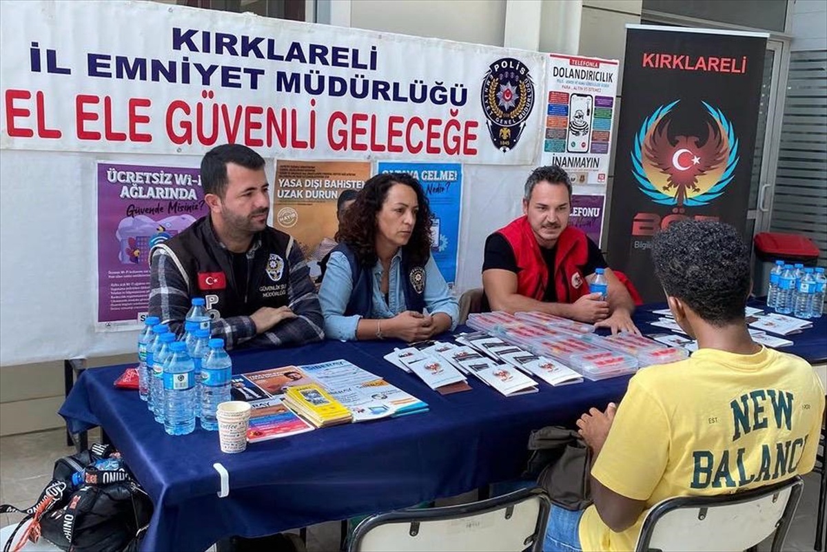 Kırklareli Emniyet Müdürlüğü, 3 bin 500 üniversite öğrencisine bilgilendirme yaptı