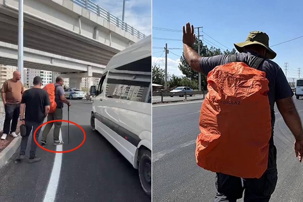 Kızı Narin için Ankara'ya yürüyen baba Arif Güran Urfa'da hastanelik oldu