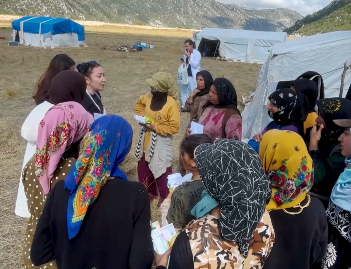 Konya Derebucak'ta mevsimlik tarım işçilerine sağlık taraması yapıldı