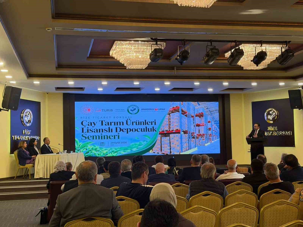 Rize'de çayda lisanslı depoculuk semineri sektör temsilcileriyle yapıldı