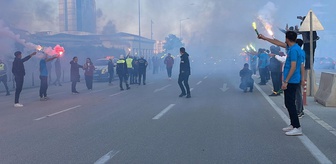 Şehri adeta yaktılar! Filistin Milli Takımı'na coşkulu karşılama
