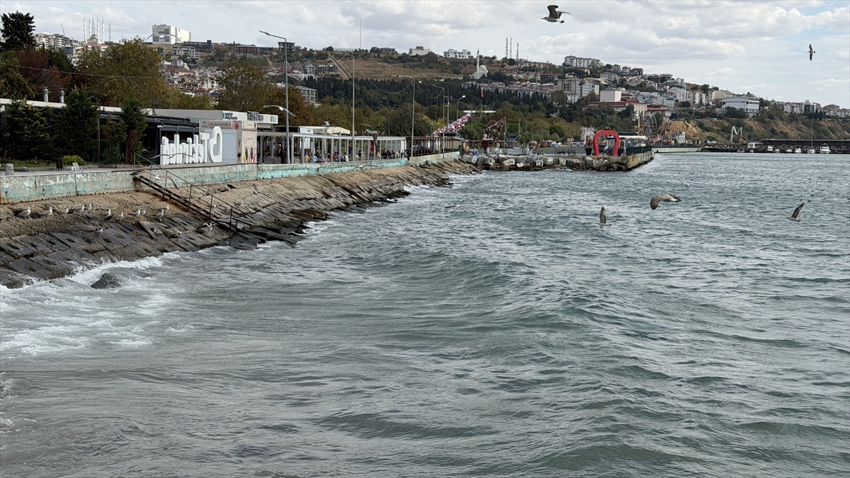 Tekirdağ'da 4 gündür fırtına deniz ulaşımını aksatıyor, 6 şilep ile tanker bekliyor