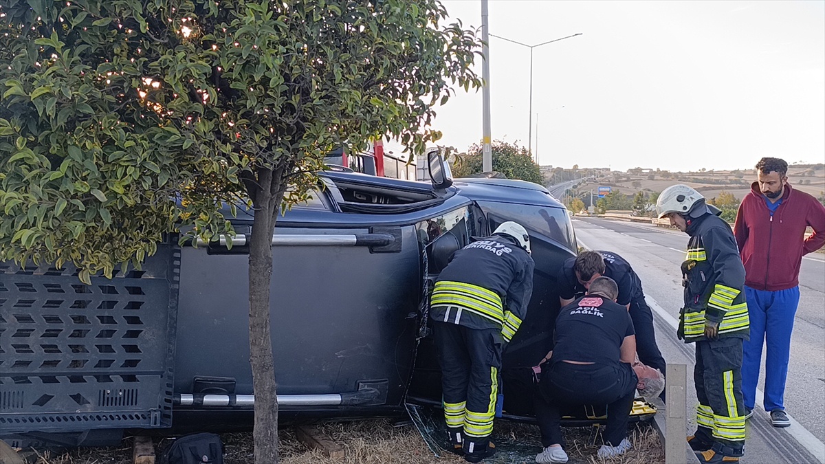 Tekirdağ'da çalıntı otomobille yayaya çarpan sürücü, iki araca daha çarpıp yakalandı