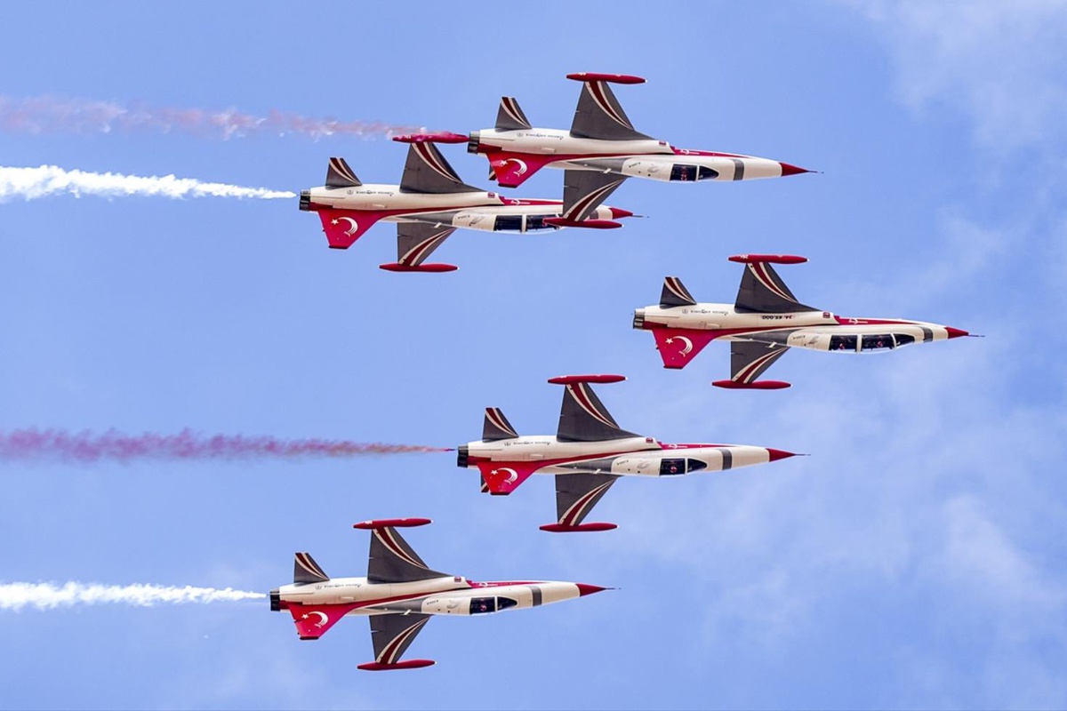Türk Yıldızları TEKNOFEST'te şov yaptı! Görüntüler gurur verici