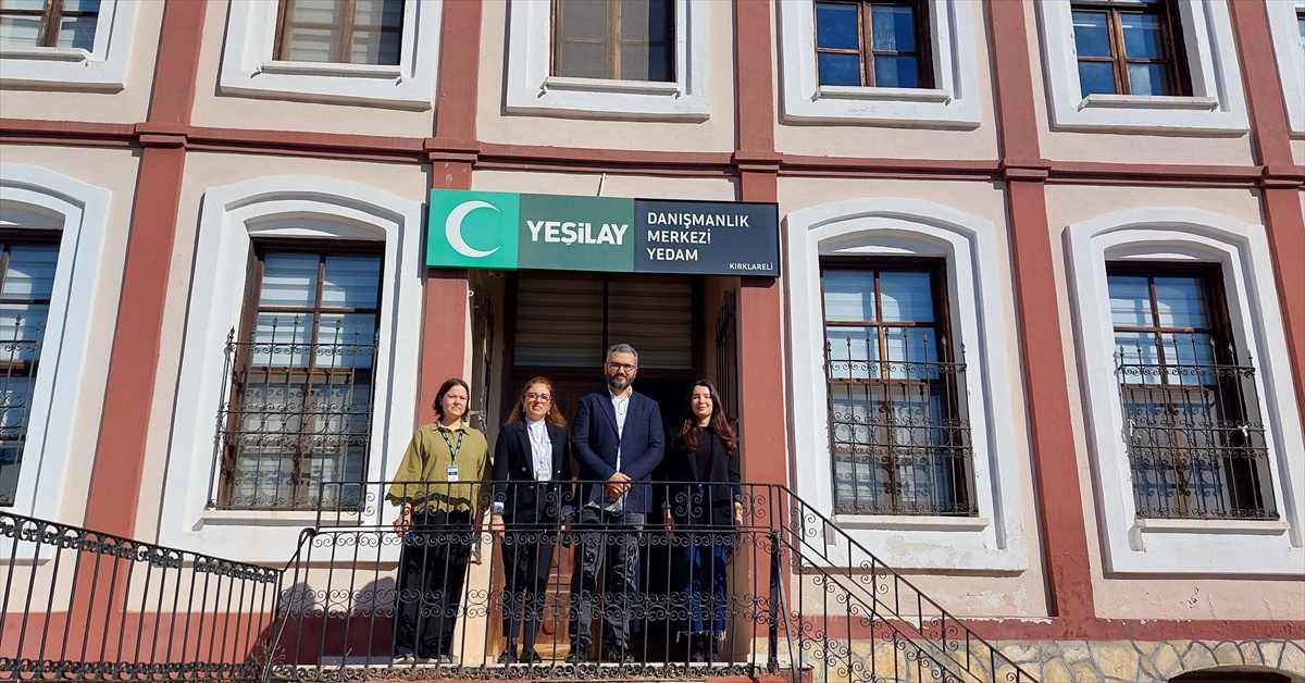 Yeşilay Kırklareli Şube Başkanı Kırtıl, YEDAM'ı ziyaret edip yetkililerle görüştü