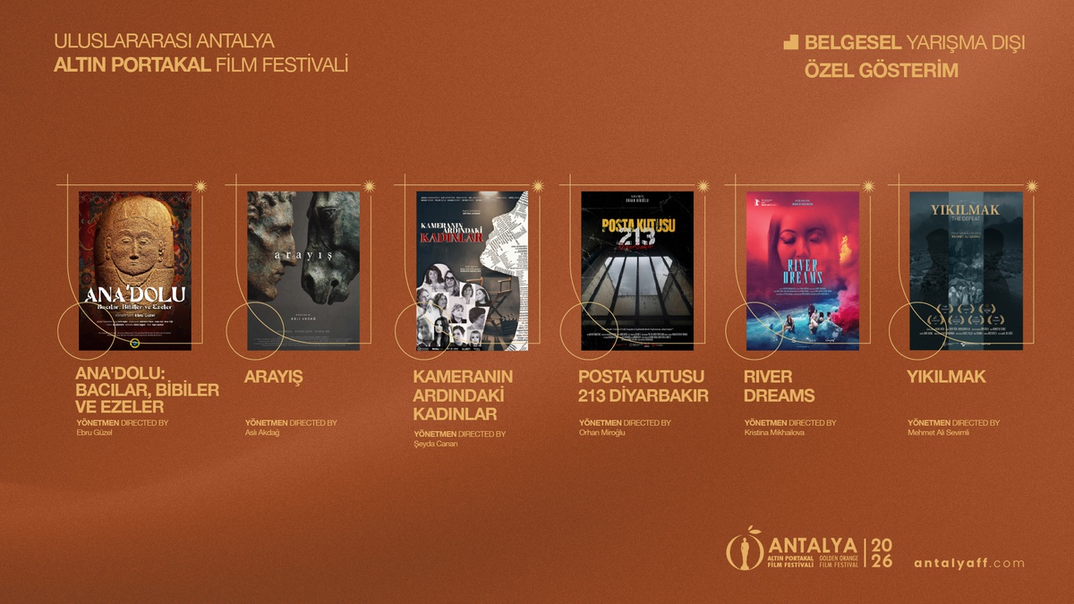 63. Altın Portakal'da yarışma dışı bölümde 3 kısa film, 6 belgesel gösterilecek