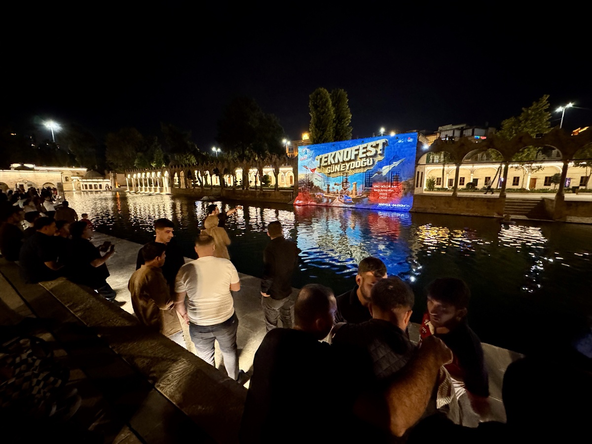 Balıklıgöl, TEKNOFEST Güneydoğu'da mapping gösterisine ev sahipliği yapıyor