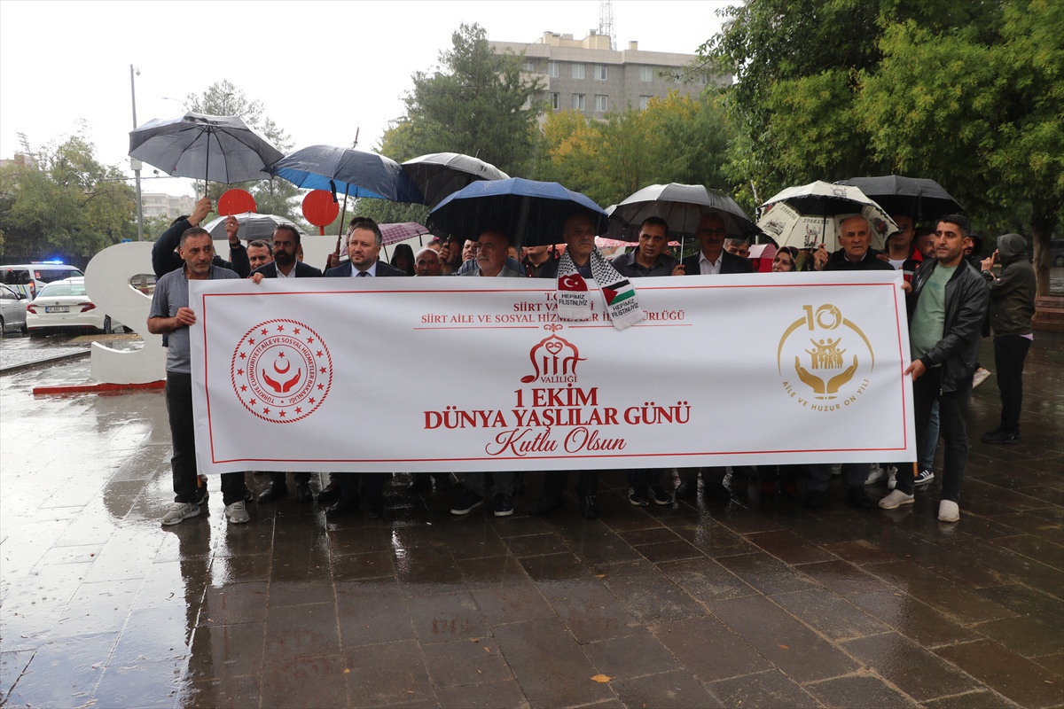 Diyarbakır ve Siirt'te 1 Ekim Dünya Yaşlılar Günü yürüyüşü 81 ilde eş zamanlı yapıldı