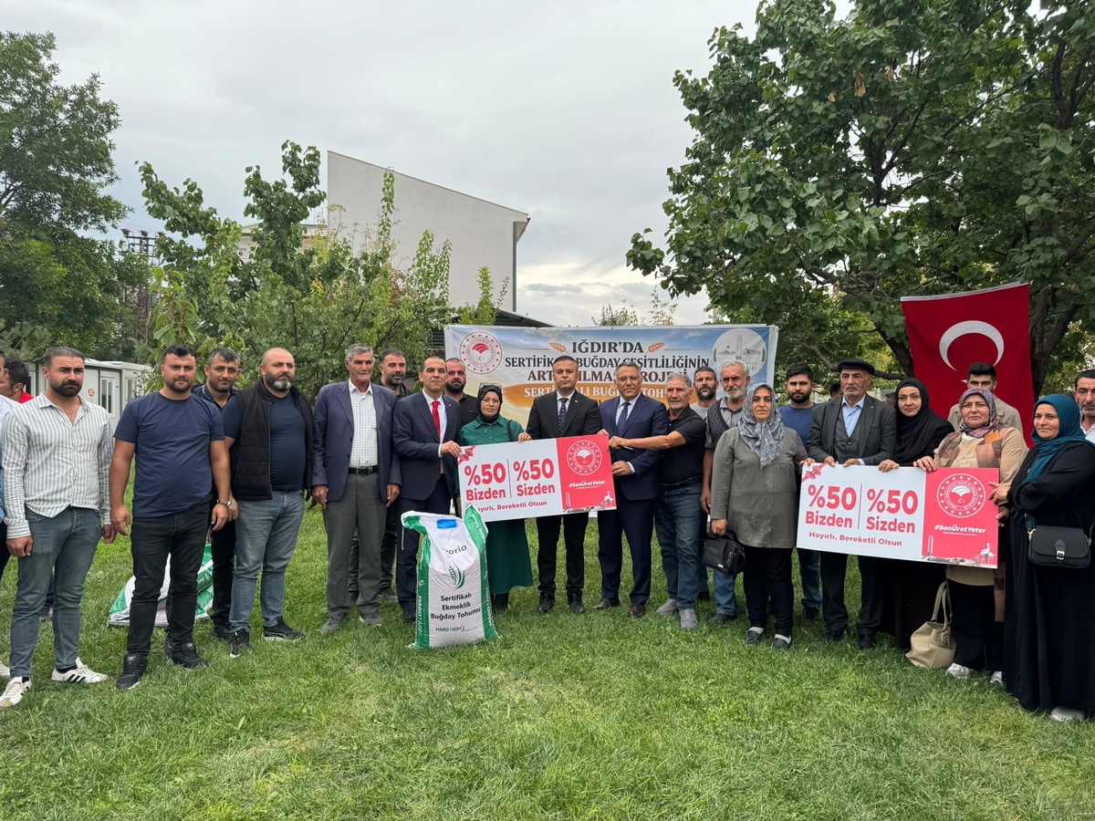 Iğdır’da 160 Üreticiye 40 Ton Sertifikalı Buğday Tohumu Dağıtıldı