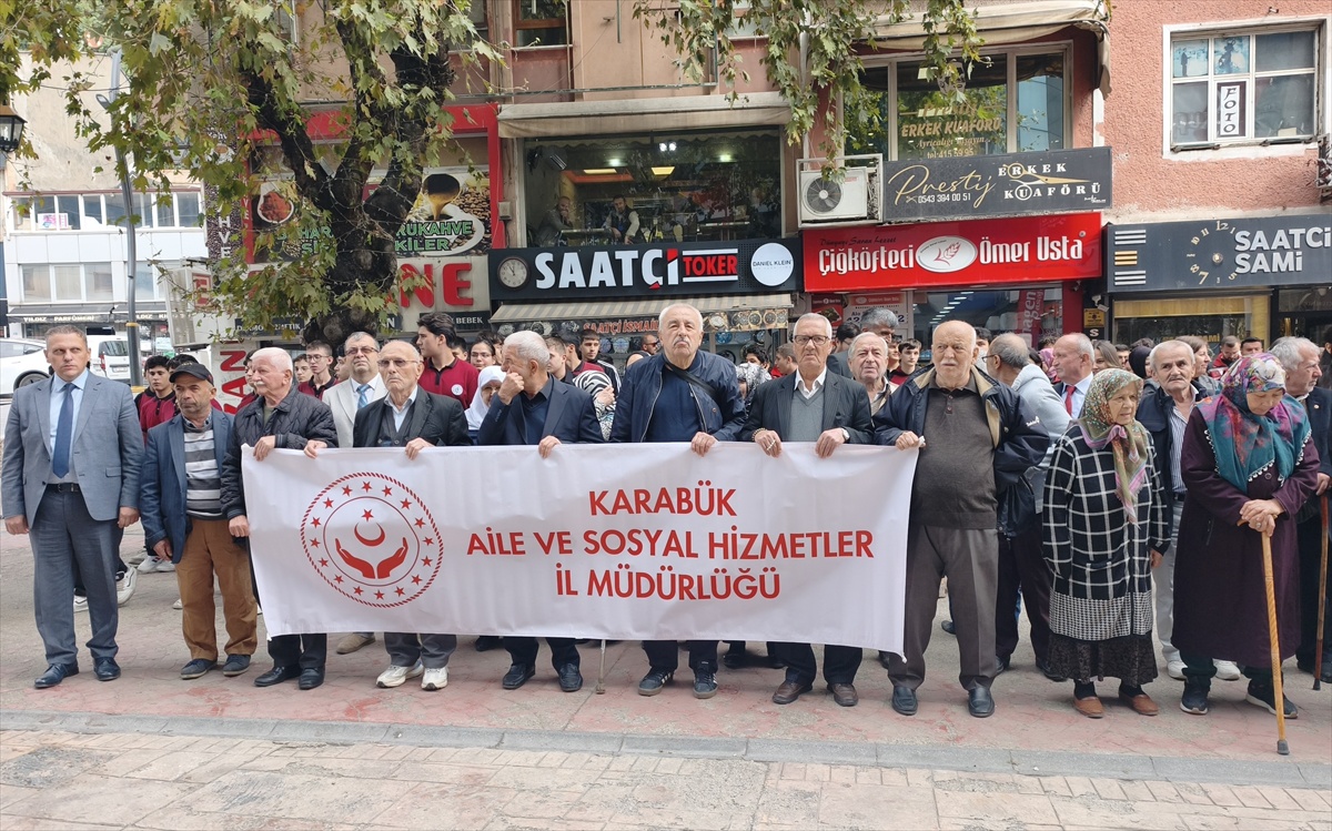 Karabük, Bolu ve Bartın'da 1 Ekim Dünya Yaşlılar Günü'nde yürüyüş düzenlendi