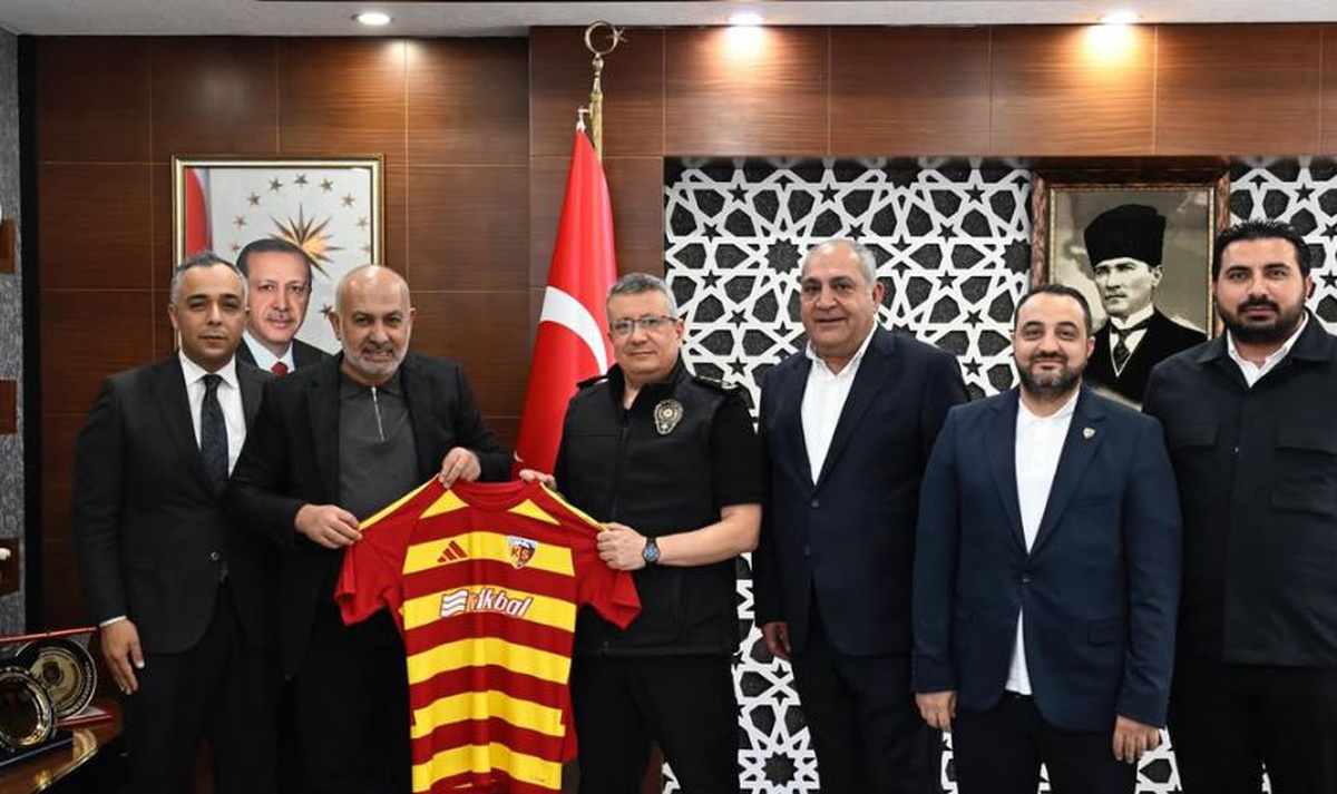Kayserispor heyetinden Kayseri İl Emniyet Müdürü Sinan Ergen’e ziyaret