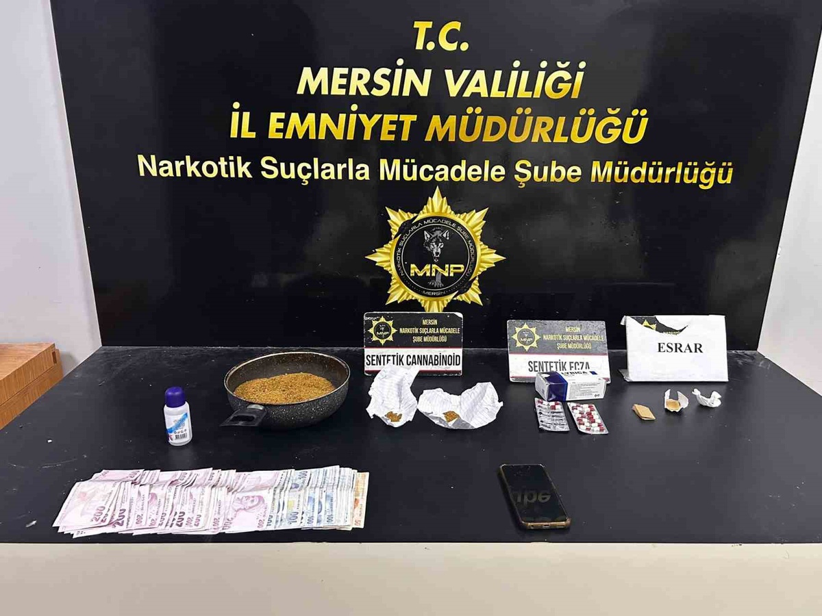 Mersin'de uyuşturucu operasyonunda 177,01 gram madde ele geçirildi, 1 şüpheli tutuklandı