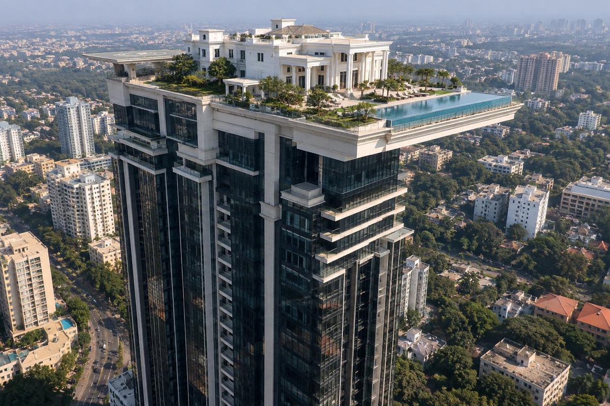 122 metre yükseğe saray kurdu! Daha oturamadan elinden gitti