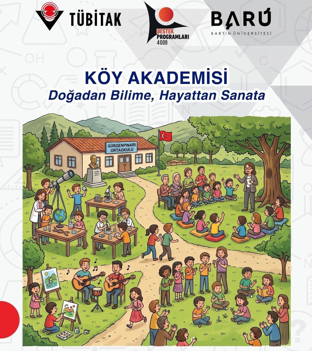 Bartın'da Köy Akademisi projesiyle köy okulunda bilim ve sanat etkinlikleri yapılacak