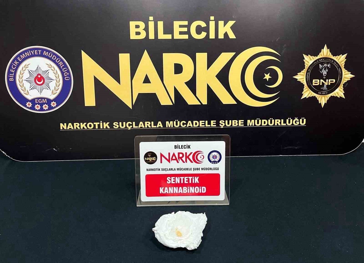 Bilecik Kent Ormanı'nda polis devriyesinde bonzai ham maddesi ele geçirildi