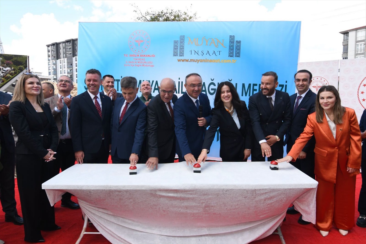 Çorlu'da Muyan'ın aile sağlığı merkezinin temeli atıldı, ona Şükran Beratı verildi