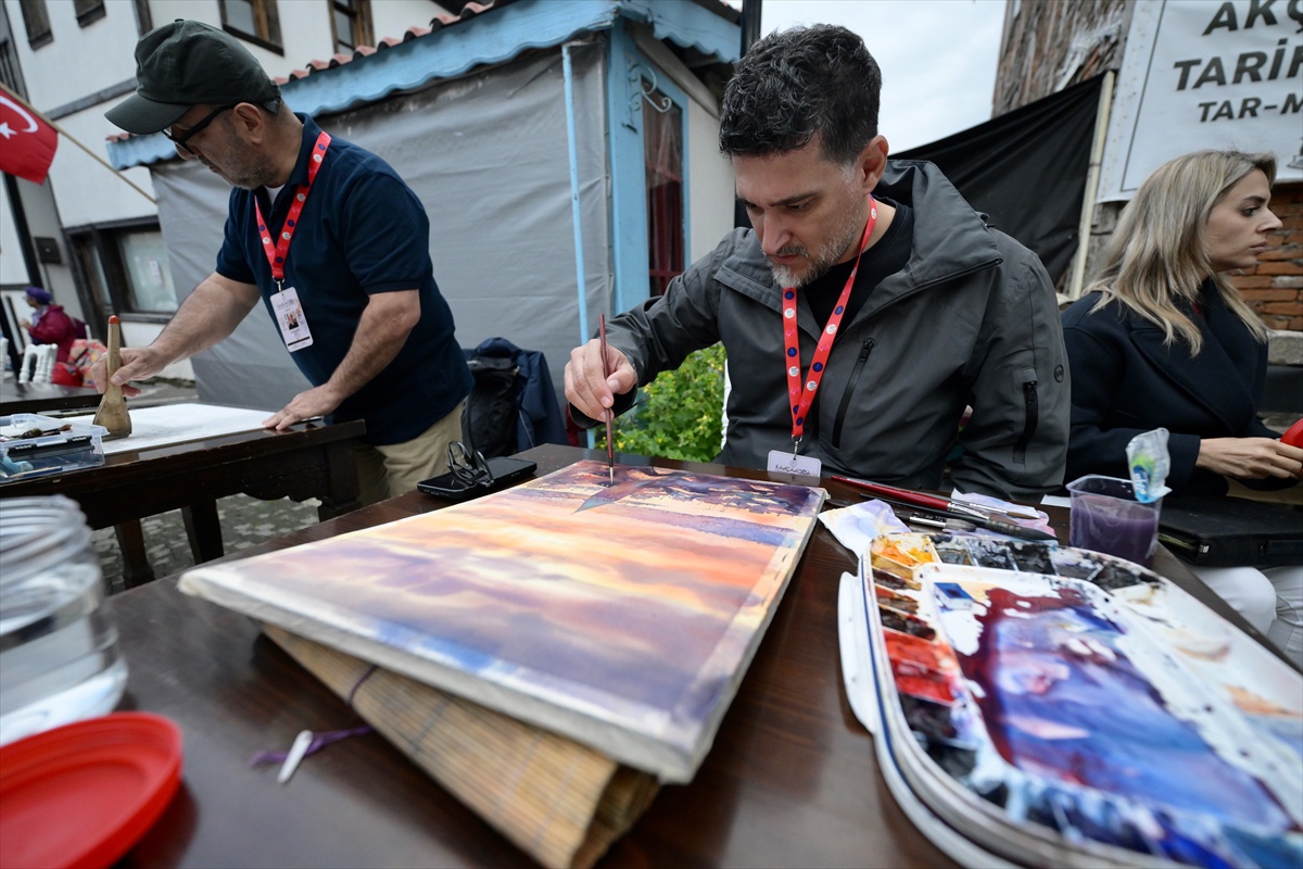Düzce'de 2. Uluslararası Suluboya Festivali 16 ülkeden 81 ressamla başladı