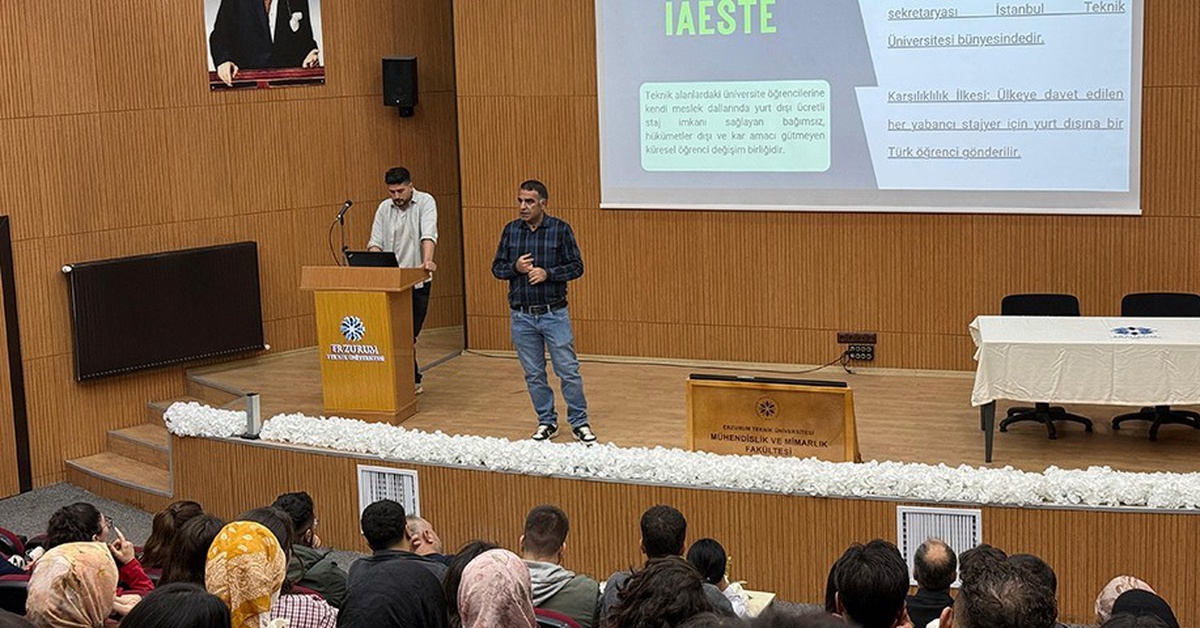 ETÜ'de IAESTE programı tanıtıldı, Dekan Aydın uluslararası deneyime dikkat çekti