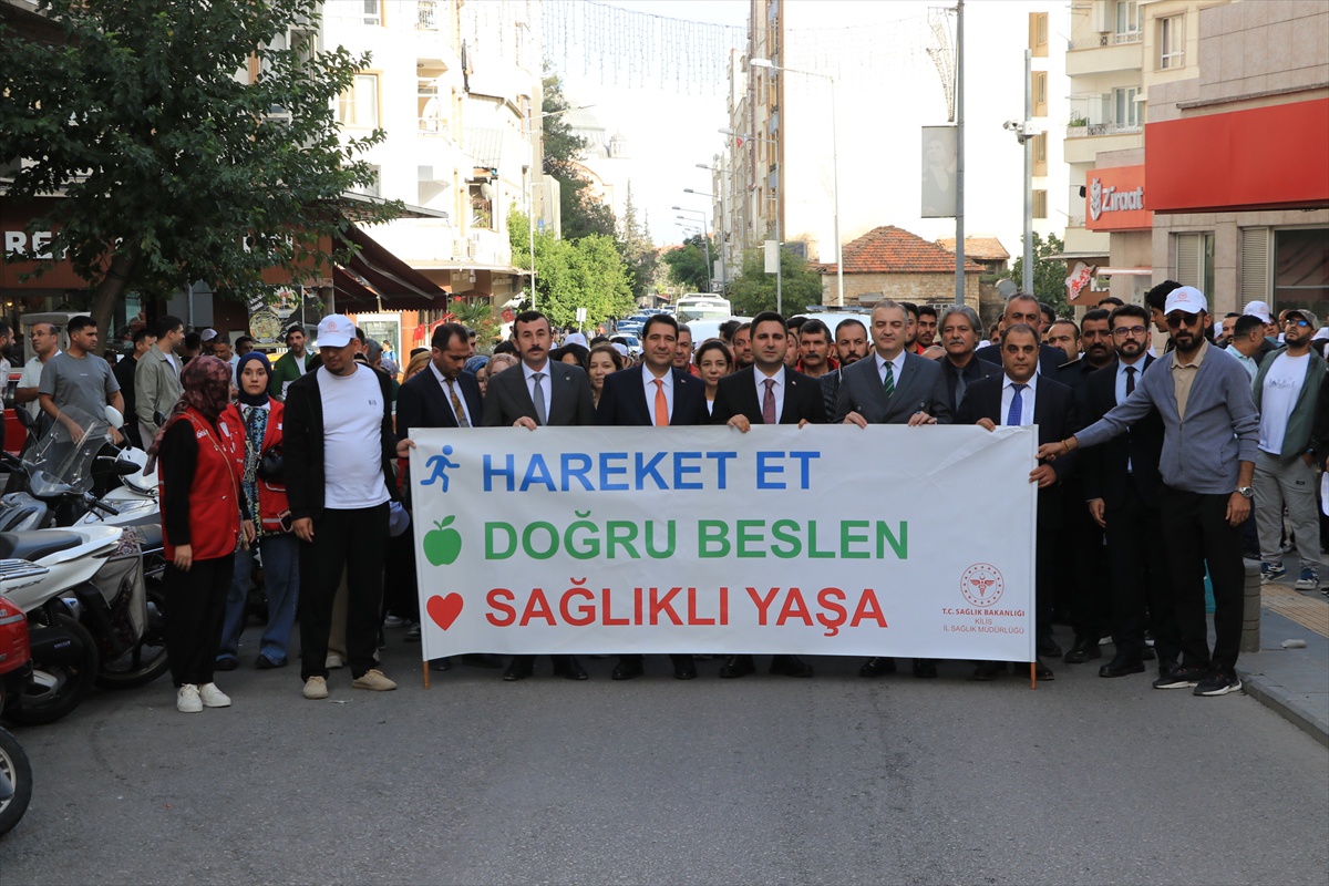 Kilis'te Dünya Yürüyüş Günü kapsamında yürüyüş düzenlendi, 10 bin adım önerildi