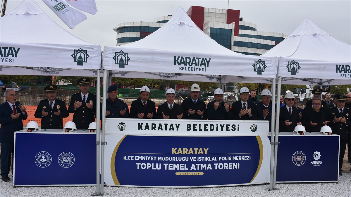 Konya Karatay'da 236 milyon TL'lik emniyet ve polis merkezi yatırımının temeli atıldı