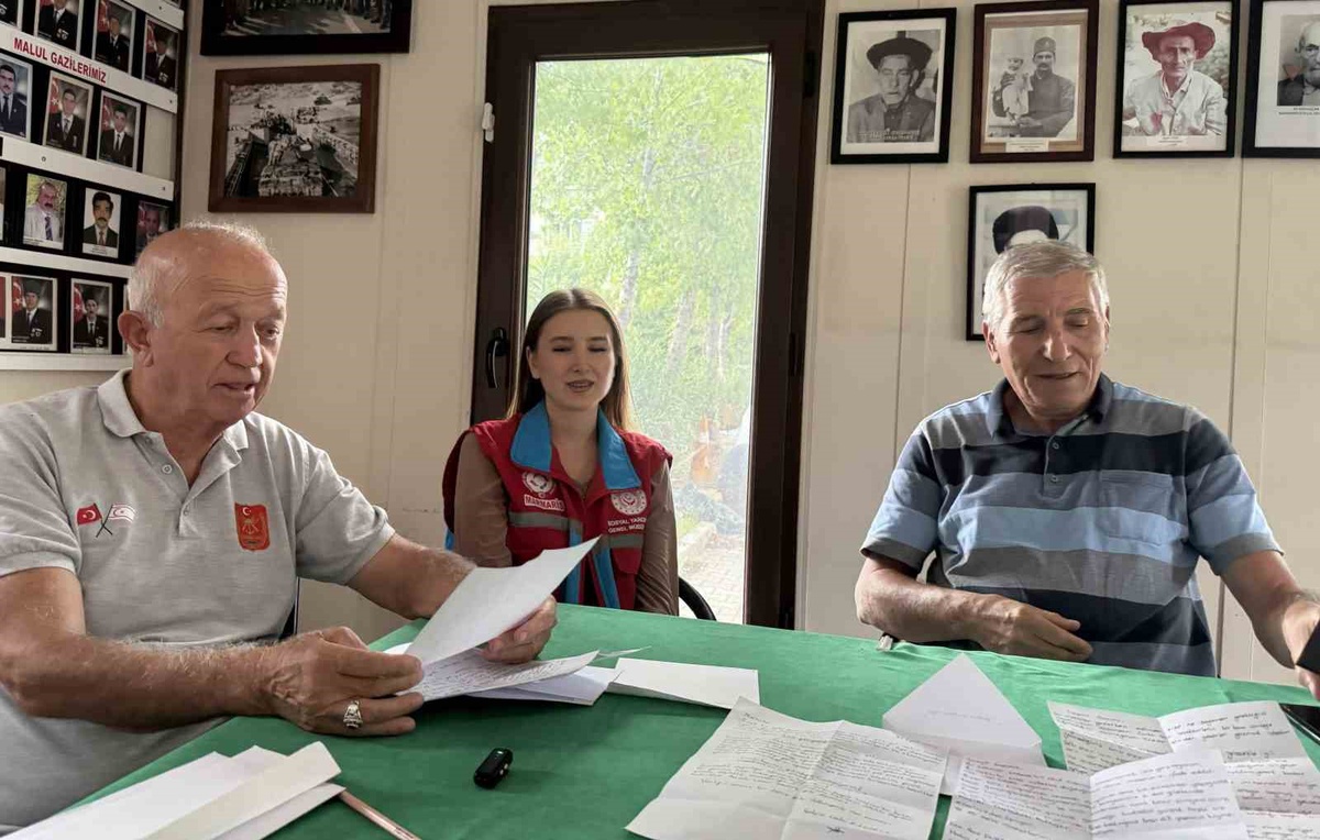 Marmaris’in öğrencilerinden gazileri duygulandıran mektuplar