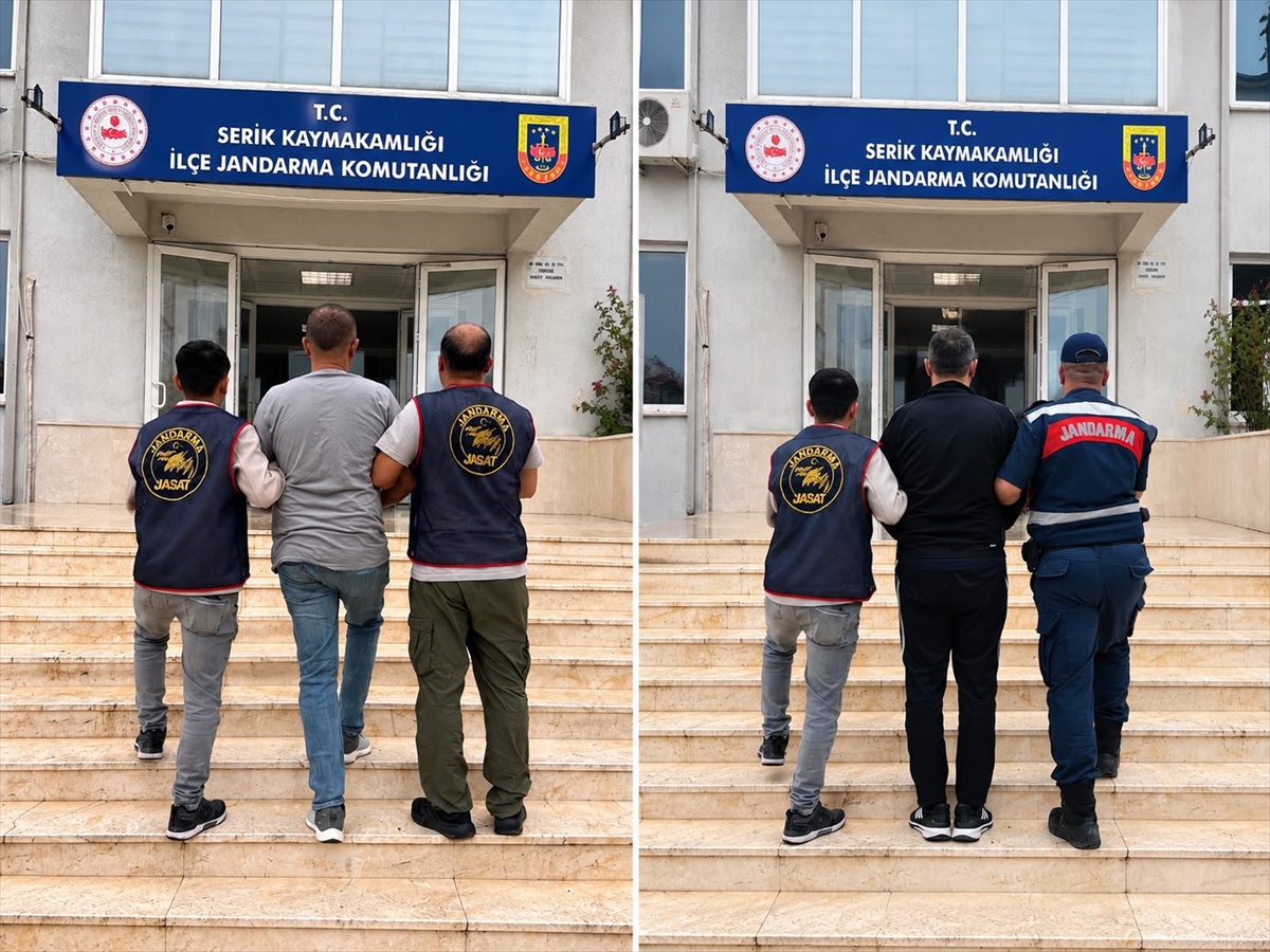 Serik'te biri 20 yıl 2 ay, diğeri 15 yıl 2 ay hapis cezası olan 2 hükümlü yakalandı