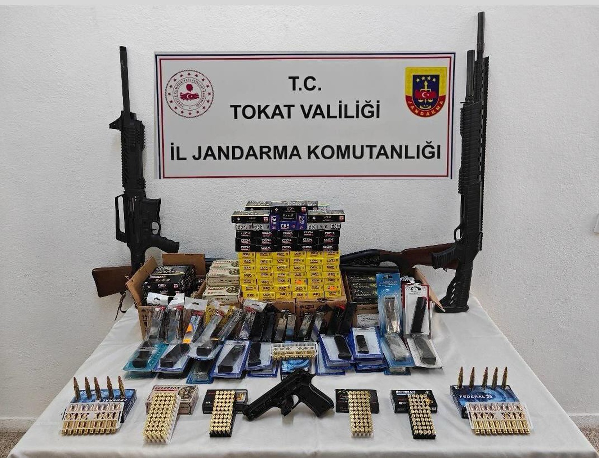 Tokat'ta silah kaçakçılığı operasyonunda 29 şüpheli hakkında adli işlem başlatıldı