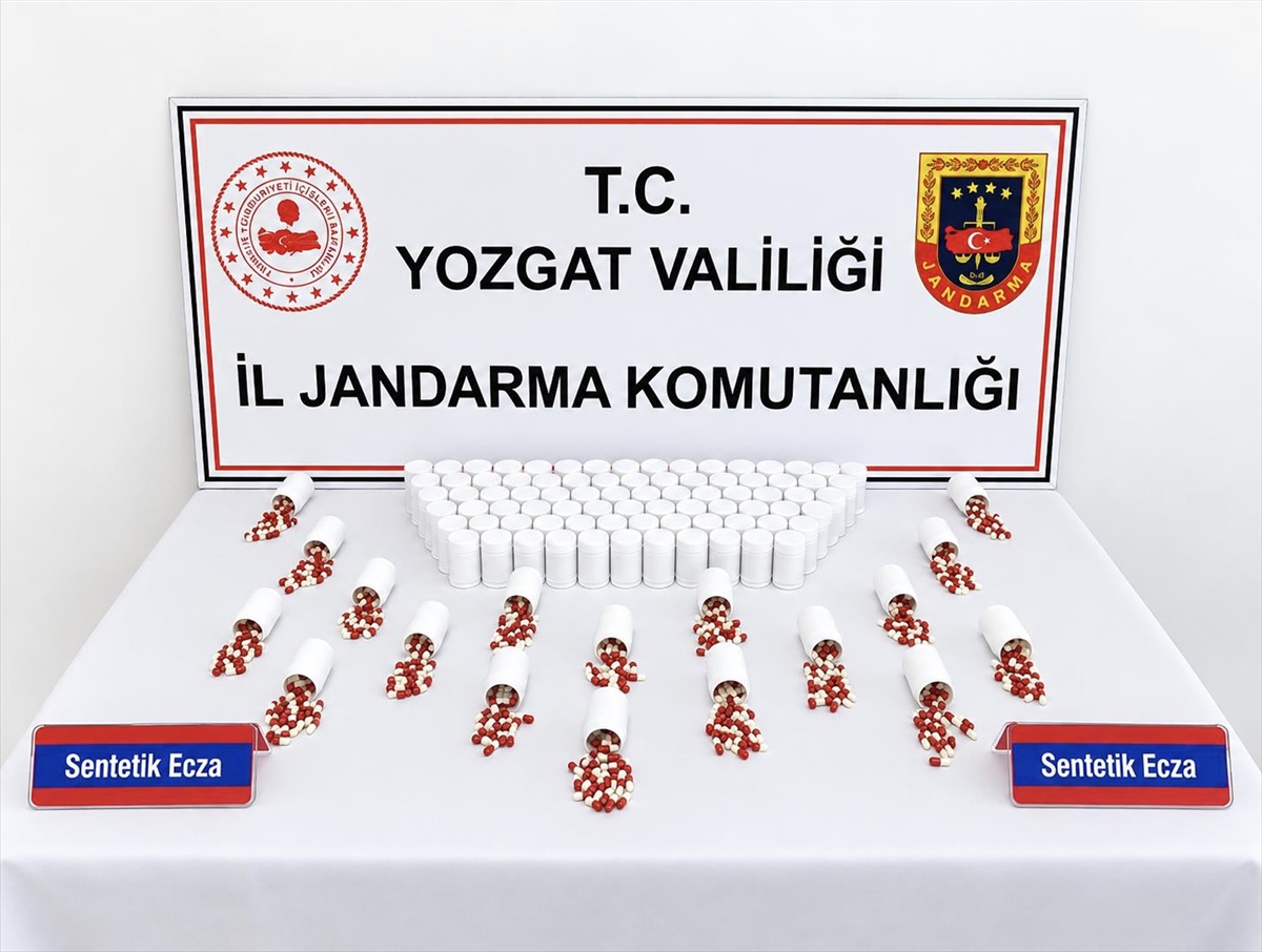 Yozgat Yerköy'de 5 bin 626 sentetik hap ele geçirildi, 1 şüpheli gözaltına alındı