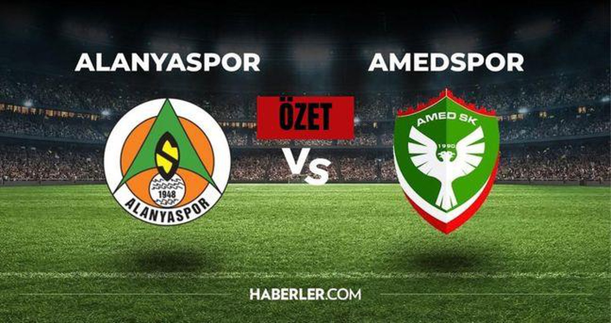 Amedspor Alanyaspor maçı kaç kaç bitti? Amedspor Alanyaspor ÖZET ve GOLLER nereden izlenir?